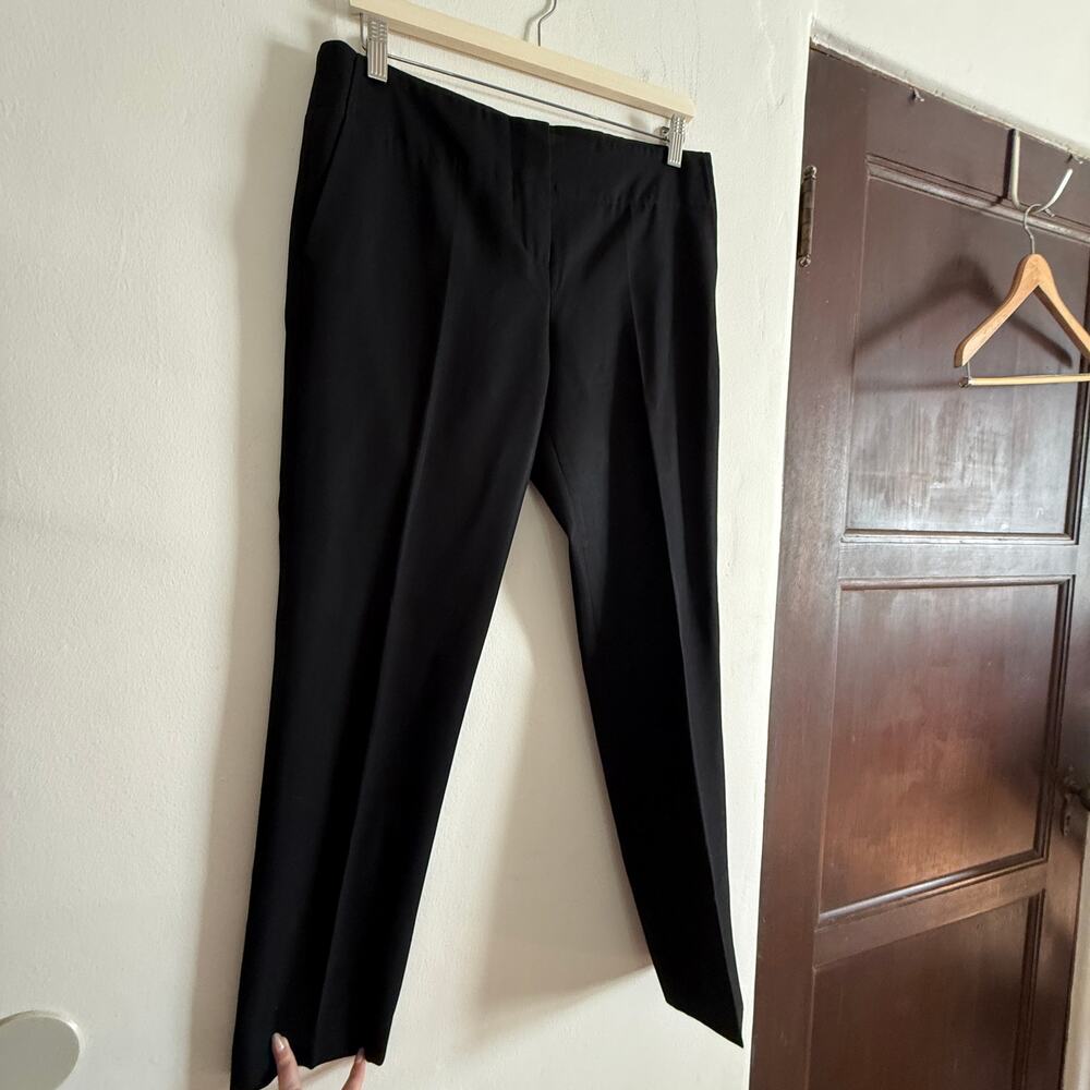 Vintage CHLOE Black Tapered Bandless Mid Rise Wool Trousers Phoebe Philo 8 40 - Picture 4 of 9